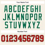 Personalized Red Cream Sleeveless Baseball Jersey for Custom Team Apparel Personalized Cream Red-Kelly Green Sleeveless Baseball