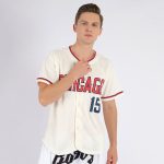 Personalized American Flag Baseball Jersey with Custom Name and Number - Cream Red-Navy Fashion Team Gear Personalized Cream
