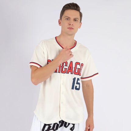 Personalized American Flag Baseball Jersey with Custom Name and Number - Cream Red-Navy Fashion Team Gear Personalized Cream