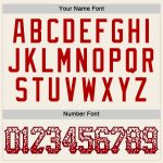 Custom Name and Number Personalized Baseball Jersey in Cream Red-Navy Drift Fashion Style Personalized Cream Red-Navy Authentic