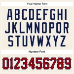Personalized Red-Navy Cream Baseball Jersey - Authentic Sleeveless Design Personalized Cream Red-Navy Authentic Sleeveless