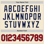 Custom Name and Number Personalized Red-Navy Authentic Throwback Baseball Jersey Personalized Cream Red-Navy Authentic Throwback
