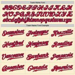 Custom Name Number Personalized Authentic Basketball Jersey Cream Red Navy Personalized Cream Red-Navy Authentic Throwback