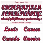 Personalized Red-Navy Baseball Jersey for Men and Women, Custom Cream Design 2 Personalized Cream Red-Navy Baseball Jersey