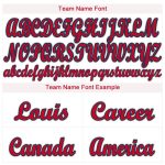 Personalized Red-Navy Baseball Jersey for Men and Women - Custom Cream Jersey Personalized Cream Red-Navy Baseball Jersey