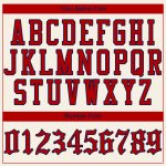 Custom Red-Navy Baseball Jersey for Kids - Personalized Cream Color, Size 4 Personalized Cream Red-Navy Baseball Jersey 4