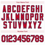 Personalized Red-Navy Baseball Jersey for Men and Women - Custom Cream Jersey Personalized Cream Red-Navy Baseball Jersey