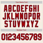 Personalized Red Navy Cream Baseball Jersey for Men, Women, Kids - Custom Jersey 6 Personalized Cream Red-Navy Baseball Jersey