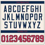 Personalized Red-Navy Baseball Jersey 88 for Men and Women - Custom Cream Team Sportswear Personalized Cream Red-Navy Baseball