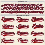 Custom Cream Red-Navy Baseball Jersey for Men, Women, and Kids - Personalized Team Apparel Personalized Cream Red-Navy Baseball