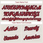 Custom Baseball Jersey in Cream with Red and Navy Accents - Personalized Team Uniform Personalized Cream Red-Navy Baseball