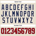 Personalized Red Navy Hockey Jersey with Lace Neck - Customizable Cream Team Apparel Personalized Cream Red-Navy Hockey Lace