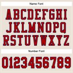 Customizable Red Navy Mesh Football Jersey for Kids, Personalized Sports Apparel Size 3 Personalized Cream Red-Navy Mesh