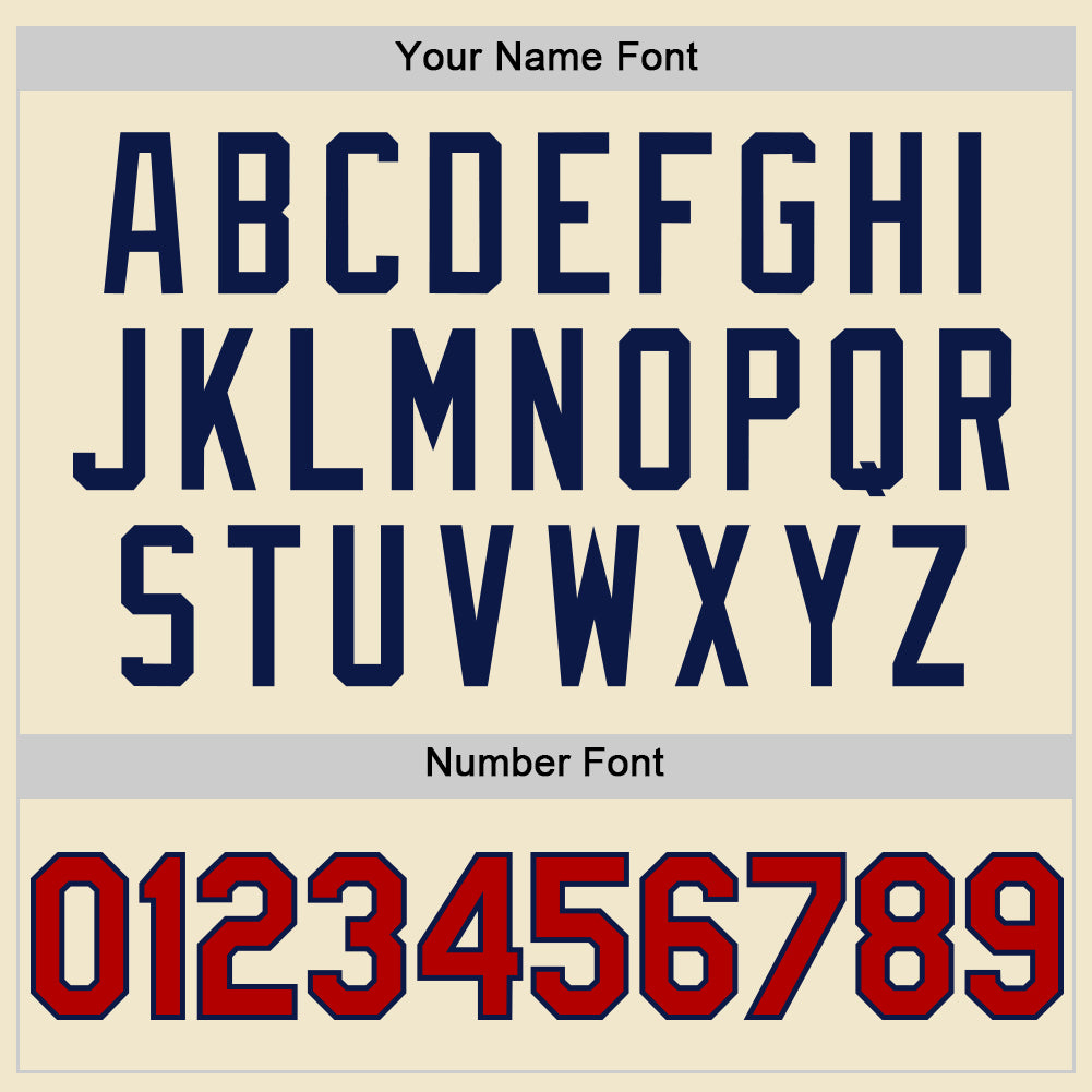 Personalized Red-Navy Throwback Mesh Baseball Jersey - Custom Cream Design 3 Personalized Cream Red-Navy Mesh Throwback Baseball - Image 5