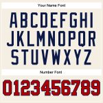 Personalized Red Navy Sleeveless Baseball Jersey for Men and Women Personalized Cream Red-Navy Sleeveless Baseball Jersey