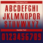 Custom Name Number Soccer Jersey - Personalized Red Navy Long Sleeve Fade Fashion Uniform Personalized Cream Red-Navy Sublimation