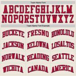 Personalized Red Navy Throwback Basketball Jersey 2 - Custom Sports Apparel Personalized Cream Red-Navy Throwback Basketball