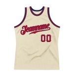 Personalized Red-Navy Throwback Basketball Jersey for Men and Women Personalized Cream Red-Navy Throwback Basketball Jersey