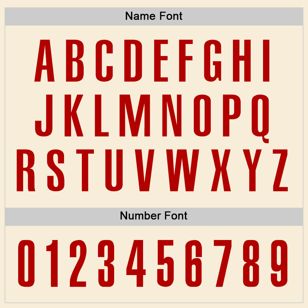 Personalized Cream Red Performance Golf Polo Shirt Team Custom Name and Number Custom Name Number Personalized Golf Polo Shirt - Cream Red Performance Team Uniform Personalized Cream Red Performance Golf - Image 5