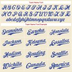 Personalized American Flag Baseball Jersey in Cream Red and Royal Colors Personalized Cream Red-Royal American Flag Fashion
