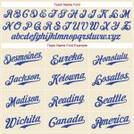 Custom Name Number Authentic American Flag Softball Jersey | Personalized Cream Red-Royal Team Apparel Personalized Cream