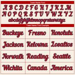 Custom Name Number Personalized Red-Royal Baseball Jersey - Authentic Team Apparel Personalized Cream Red-Royal Authentic