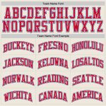 Personalized Red-Royal Cream Authentic Basketball Jersey - Throwback Style Personalized Cream Red-Royal Authentic Throwback