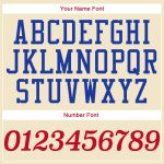 Personalized Red-Royal Authentic Throwback Baseball Jersey Shirt - Cream Rib-Knit Design Personalized Cream Red-Royal Authentic