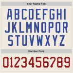 Personalized Red-Royal Baseball Jersey for Adults - Custom Cream Design, Stylish Sportswear Personalized Cream Red-Royal