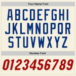 Personalized Red-Royal Baseball Jersey for Kids - Custom Cream Sports Apparel 5 Personalized Cream Red-Royal Baseball Jersey