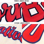 Personalized Red-Royal Cream Baseball Jersey for Men and Women - Custom Sports Apparel Personalized Cream Red-Royal Baseball