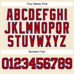 Personalized Red Cream Royal Baseball Jersey - Throwback Mesh Style, Size 3 Personalized Cream Red-Royal Mesh Throwback Baseball
