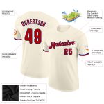 Personalized Red Cream Royal Performance T-Shirt for Men and Women 3 Personalized Cream Red-Royal Performance T-Shirt 3