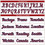 Custom Team Name & Number Red-Royal Performance T-Shirt - Personalized Cream Tee for Sports and Activities Personalized Cream