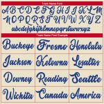 Personalized Red-Royal Throwback Basketball Jersey - Custom Cream Color Jersey Personalized Cream Red-Royal Throwback Basketball