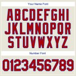 Custom Red-Royal Rib-Knit Baseball Jersey Shirt - Personalized Throwback Design Personalized Cream Red-Royal Throwback Rib-Knit