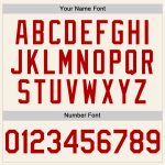 Personalized Red Cream Sleeveless Baseball Jersey for Men and Women Personalized Cream Red Sleeveless Baseball Jersey