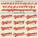 Custom Name Number Authentic Throwback Baseball Jersey Cream Red-White Personalized Team укrunning Personalized Cream Red-White