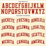 Custom Name and Number Red-White Cream Authentic Throwback Basketball Jersey Personalization Available Personalized Cream