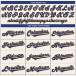 Personalized Authentic Baseball Jersey in Cream and Royal-Gold Color Personalized Cream Royal-Gold Authentic Baseball Jersey