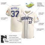 Custom Cream and Royal Gold Authentic Baseball Jersey - Personalized Sports Apparel Personalized Cream Royal-Gold Authentic