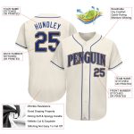 Custom Royal-Gold Baseball Jersey with Personalized Name and Number - Authentic Team Apparel Personalized Cream Royal-Gold