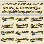 Custom Name and Number Personalized Cream Royal-Gold Baseball Jersey - Authentic Throwback Team Jersey Personalized Cream