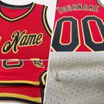 Personalized Royal Gold Authentic Basketball Jersey - Throwback Style Personalized Cream Royal-Gold Authentic Throwback Basketball
