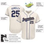 Custom Cream Royal Gold Baseball Jersey - Personalized Design Personalized Cream Royal-Gold Baseball Jersey 3