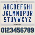 Personalized Royal Gold Baseball Jersey - Custom Cream Jersey for Adults Personalized Cream Royal-Gold Baseball Jersey 4