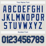 Custom Name and Number Personalized Royal-Gold Baseball Jersey - Team Apparel Personalized Cream Royal-Gold Baseball Jersey