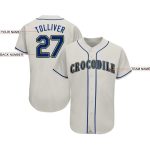 Custom Name and Number Personalized Royal-Gold Baseball Jersey - Team Apparel Personalized Cream Royal-Gold Baseball Jersey