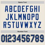 Custom Name Number Authentic Football Jersey - Personalized Cream Royal-Gold Mesh Team Jersey Personalized Cream Royal-Gold