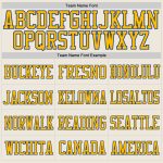 Custom Cream and Gold Football Jersey - Personalized Royal Mesh Sportswear Personalized Cream Royal-Gold Mesh Football Jersey